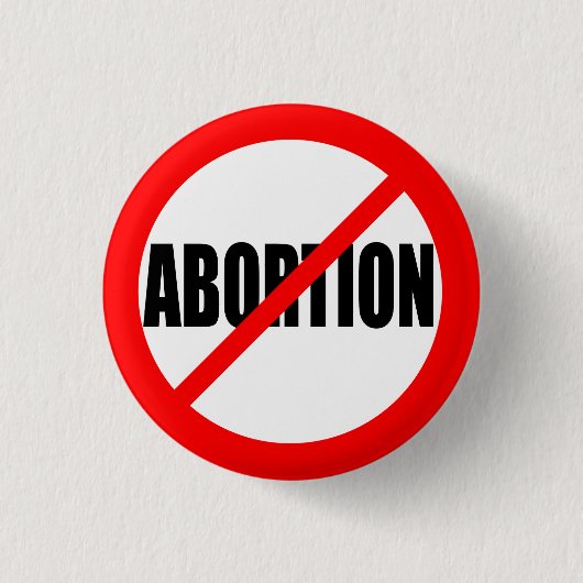 "KEINE ABORMUNG" BUTTON (Vorderseite)