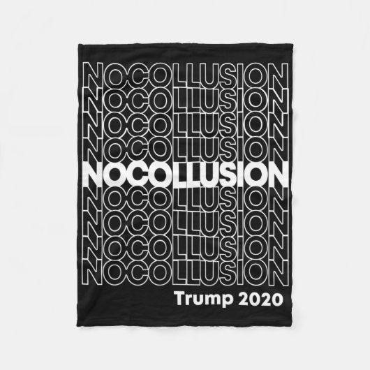 Keine Absprache Trump Fleecedecke (Vorderseite)
