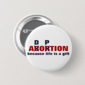 Keine Abtreibung. Das Leben ist ein Geschenk! Button (Vorne & Hinten)