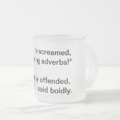 Keine Adverben Humorose Tasse (VorderseiteRechts)