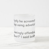 Keine Adverben Humorose Tasse (Mittel)