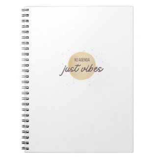 Keine Agenda, nur Vibes | Lustiges Notizbuch fürs Notizblock