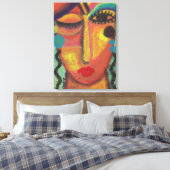 Keine Ahnung, Abstrakte Acrylmalerei. Leinwanddruck (Insitu (Schlafzimmer))