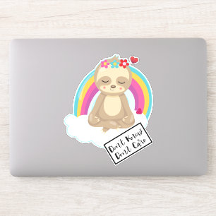 Keine Ahnung von Text - Niedliche Meditierungshüls Aufkleber