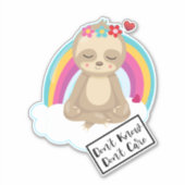 Keine Ahnung von Text - Niedliche Meditierungshüls Aufkleber (Vorderseite)