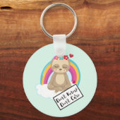 Keine Ahnung von Text - Niedliche Meditierungshüls Schlüsselanhänger (Vorderseite)