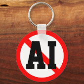 Keine AI Schlüsselanhänger (Rückseite)