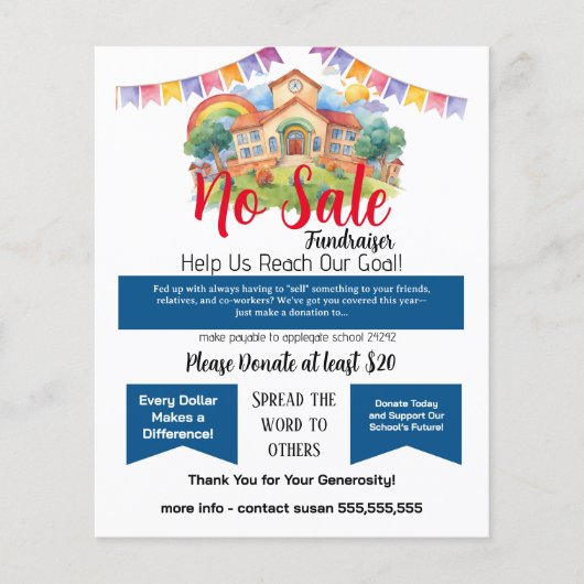 Keine Aktion für den Verkauf Flyer (Vorne)