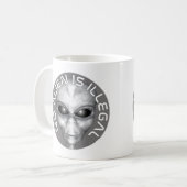 Keine Alien ist illegal Kaffeetasse (Vorderseite Links)