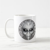 Keine Alien ist illegal Kaffeetasse (Links)
