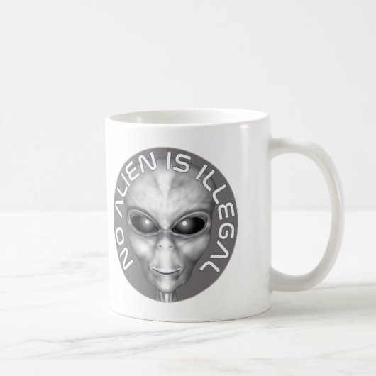 Keine Alien ist illegal Kaffeetasse (Rechts)