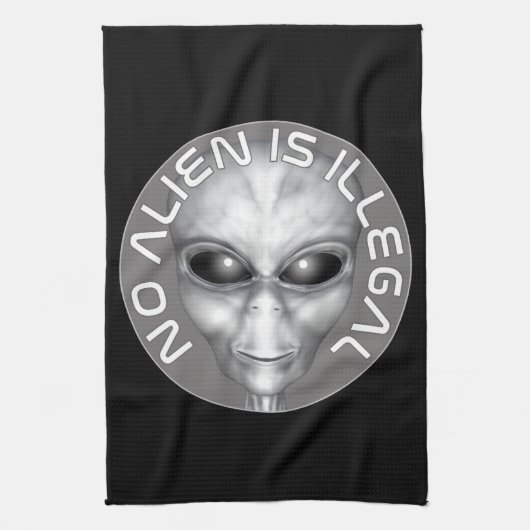Keine Alien ist illegal Küchentuch (Vertikal)