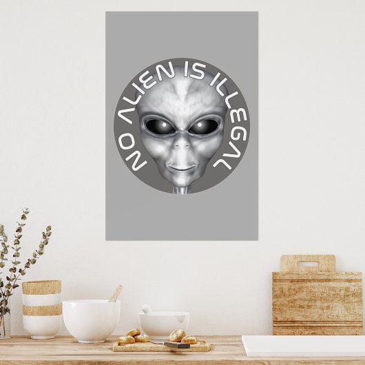 Keine Alien ist illegal Poster (Küche)