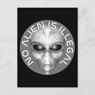 Keine Alien ist illegal Postkarte