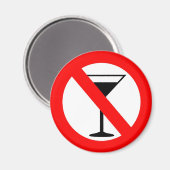 Keine Alkoholsignatur Magnet (Vorderseite/Rückseite)