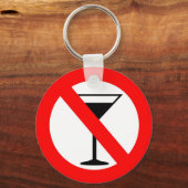Keine Alkoholsignatur Schlüsselanhänger (Vorderseite)