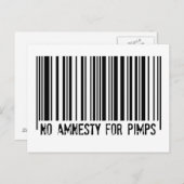 Keine Amnestie für Pimps - Postkarte (Vorne/Hinten)