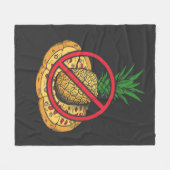 Keine Ananas auf meiner Pizza Fleecedecke (Vorderseite (Horizontal))