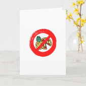 Keine Ananas auf Pizza Karte (Gelbe Blume)