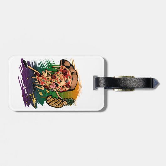 Keine Ananas Gepäckanhänger (Rückseite horizontal)