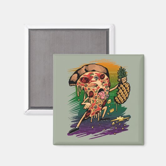 Keine Ananas Magnet (Vorderseite/Rückseite)