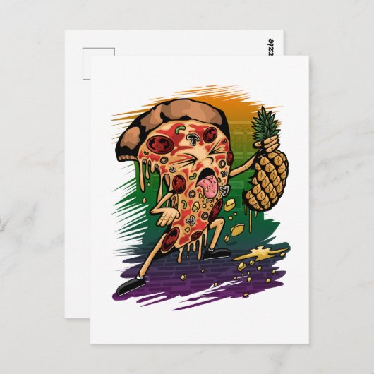 Keine Ananas Postkarte (Vorne/Hinten)