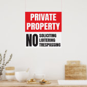 Keine Anforderung an Privateigentum Poster (Küche)