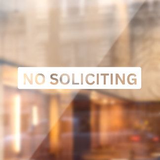 Keine Anforderung an Schaufenster Fensteraufkleber