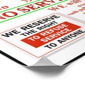 Keine Anfrage Poster (Ecke)