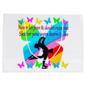 KEINE ANGST EINFACH GLAUBEN SKATEN-BUTTERFLY-DESIG GROßE GESCHENKTÜTE (Rückseite)