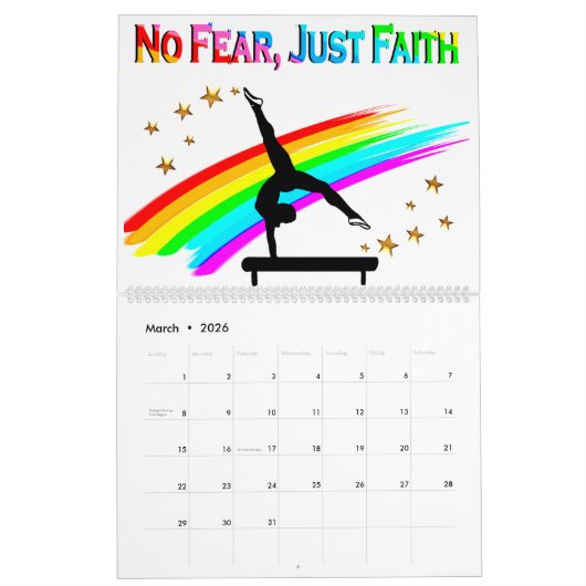 KEINE ANGST, EINFACH GYMNASTICS CALENDAR KALENDER (Mär 2026)