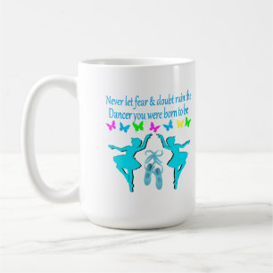 KEINE ANGST GLAUBT BALLERINA KAFFEETASSE