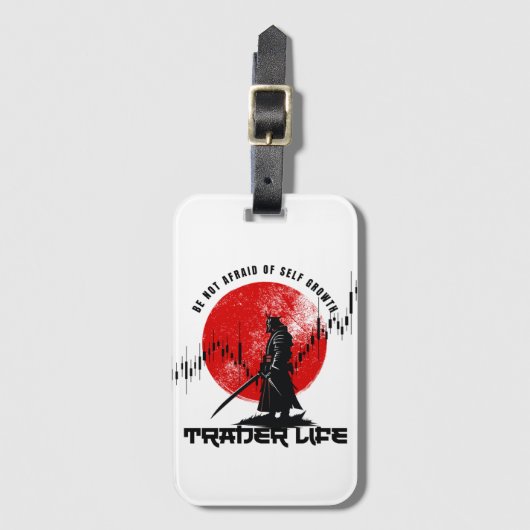 Keine Angst | Handelsmotivation | Samurai Gepäckanhänger (Vorderseite Vertikal)