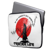 Keine Angst | Handelsmotivation | Samurai Laptopschutzhülle (Vorderseite Links)