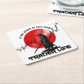 Keine Angst | Handelsmotivation | Samurai Rechteckiger Pappuntersetzer (angewinkelt)