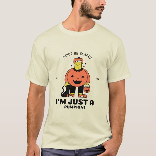 Keine Angst, ich bin nur ein KürbisHalloween T-Sh T-Shirt (Vorderseite)