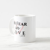 Keine Angst in der Liebe Kaffeetasse (Vorderseite Links)
