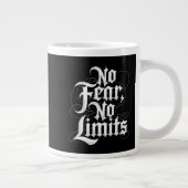 Keine Angst Keine Grenzen Jumbo-Tasse (Rechts)