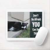 Keine Angst Kitty Epic Motivierend Slogan Foto Mousepad (Mit Mouse)