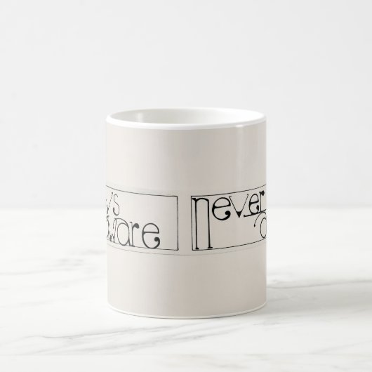 Keine Angst Mantra Kaffeetasse (Mittel)