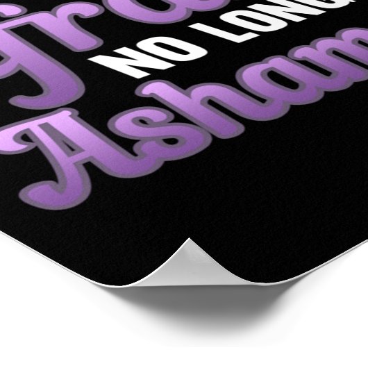 Keine Angst mehr vor schamhafter häuslicher Gewalt Poster (Ecke)