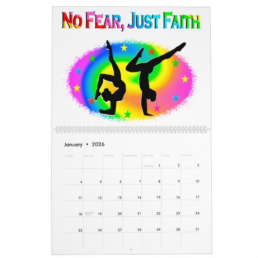 KEINE ANGST NUR GLAUBEN INSPIRATING GYMNASTICS CAL KALENDER (Jan 2026)