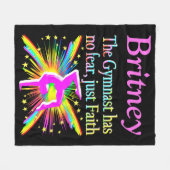 KEINE ANGST, NUR GYMNAST GEGENSTÄNDE GEGENSTÄNDIG  FLEECEDECKE (Vorderseite (Horizontal))