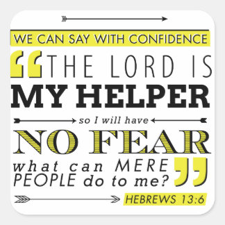 Keine Angst Quadratischer Aufkleber