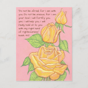 Keine Angst~Rose Postkarte