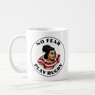 Keine Angst spielen Rugby-Tasse Kaffeetasse