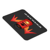 "Keine Angst vor dem Dunkeln" Japanische Laterne Y Magnet (Rechte Seite)