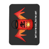 "Keine Angst vor dem Dunkeln" Japanische Laterne Y Magnet (Vertikal)