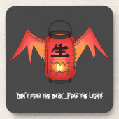 "Keine Angst vor dem Dunkeln", japanischer Laterne Untersetzer (Vorderseite)