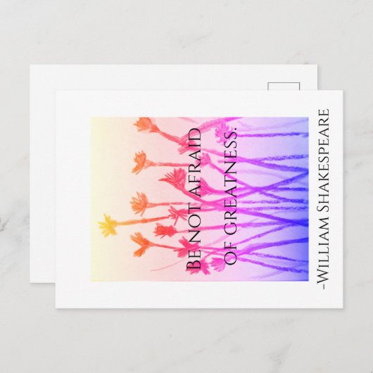 Keine Angst vor Größe Postkarte (Vorne/Hinten)